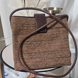 Relic Brown and Tan Woven Bag